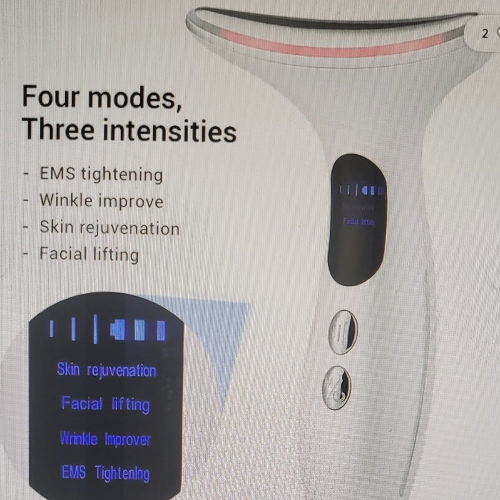 Kaitel Microshape Face, Neck Face Lifting Massager Beauty Machine 3 LED Photon T